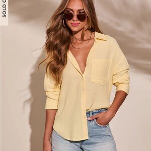 Seaberry Collared Button Down Top